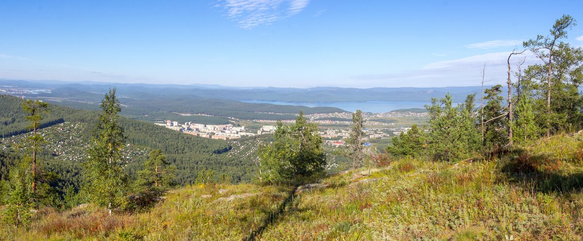 Летнее утро на перевале. Ильменский хребет (панорама). - Алексей Трухин Летнее утро на перевале. Ильменский хребет (панорама). - Алексей Трухин