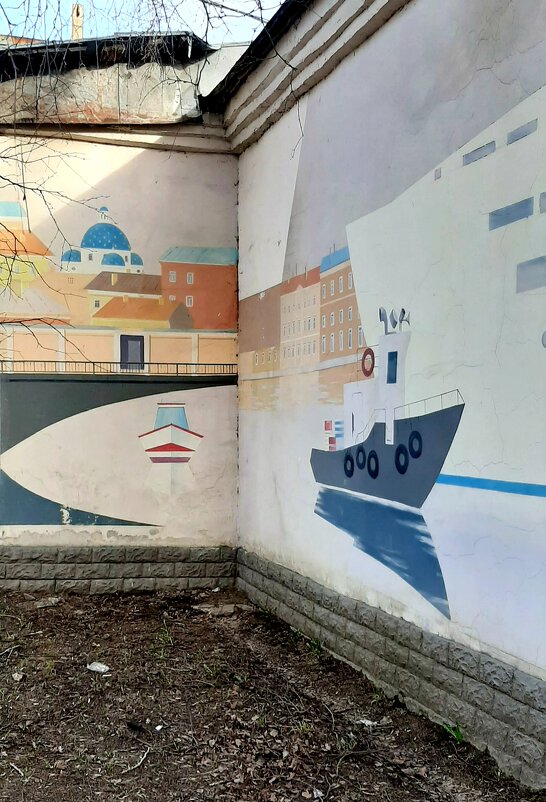 Граффити "Набережная реки Фонтанка" - Наталья Герасимова Граффити "Набережная реки Фонтанка" - Наталья Герасимова