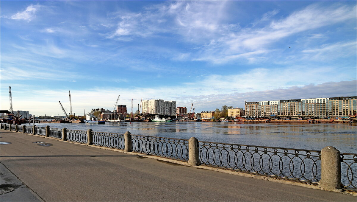 Строительство нового разводного моста "Большой Смоленский! в Санкт-Петербурге - Александр Алексеенко Строительство нового разводного моста "Большой Смоленский! в Санкт-Петербурге - Александр Алексеенко