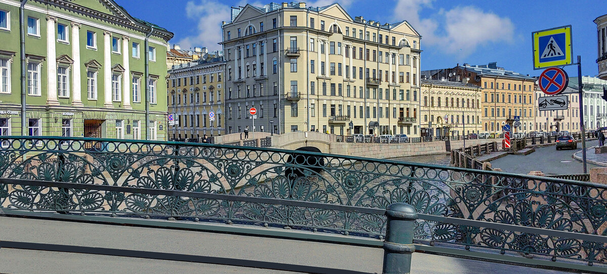 Санкт-Петербург. Река Мойка. Оград узор чугунный - Стальбаум Юрий Санкт-Петербург. Река Мойка. Оград узор чугунный - Стальбаум Юрий