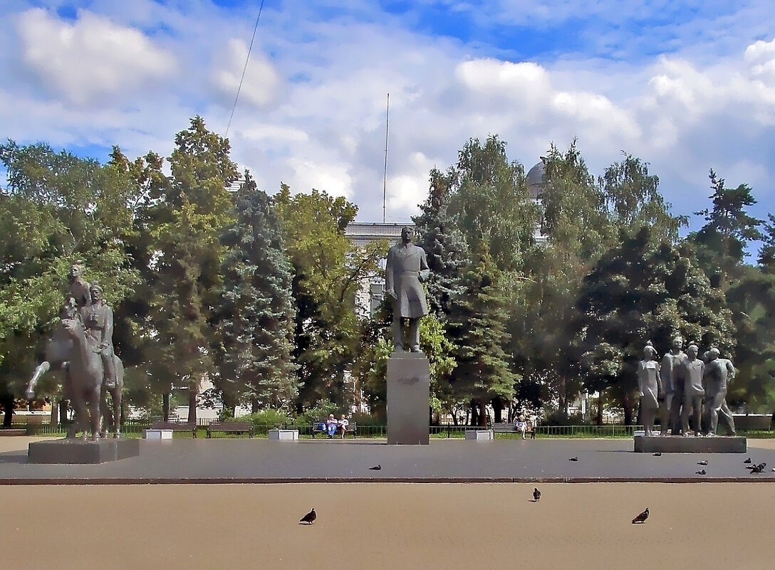 Памятник А.А. Фадееву в Москве. - Ольга Довженко