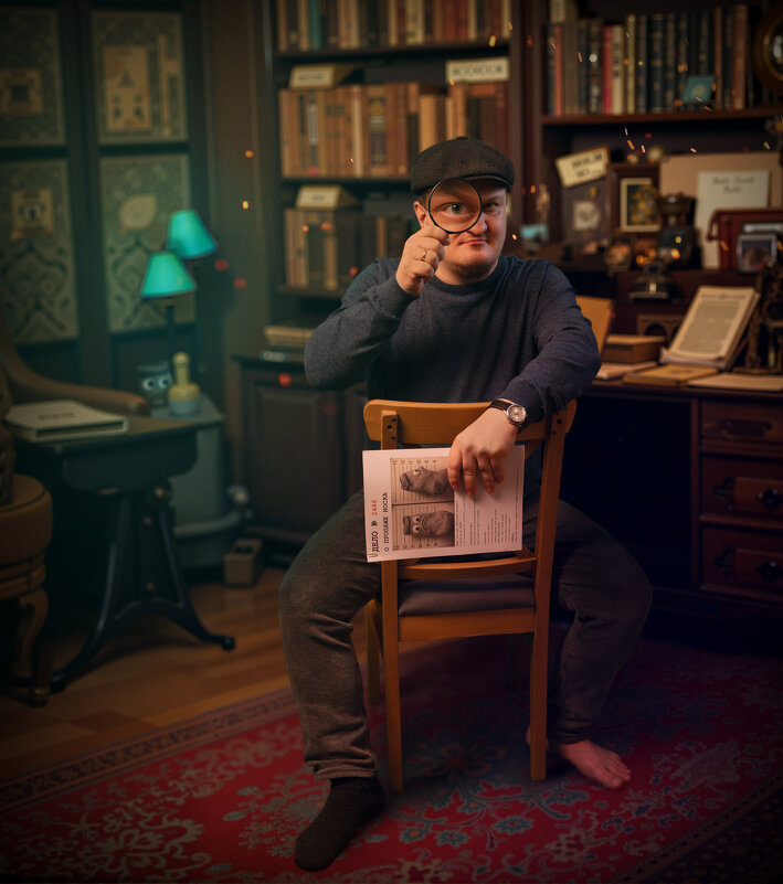 Фото-арт "Дело о пропавшем носке" - Soaring Man Владимир