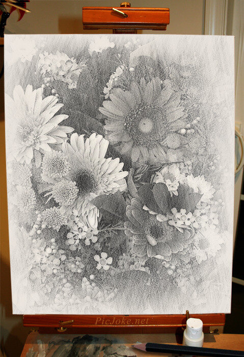 рисунок "Герберы" - Алевтина рисунок "Герберы" - Алевтина