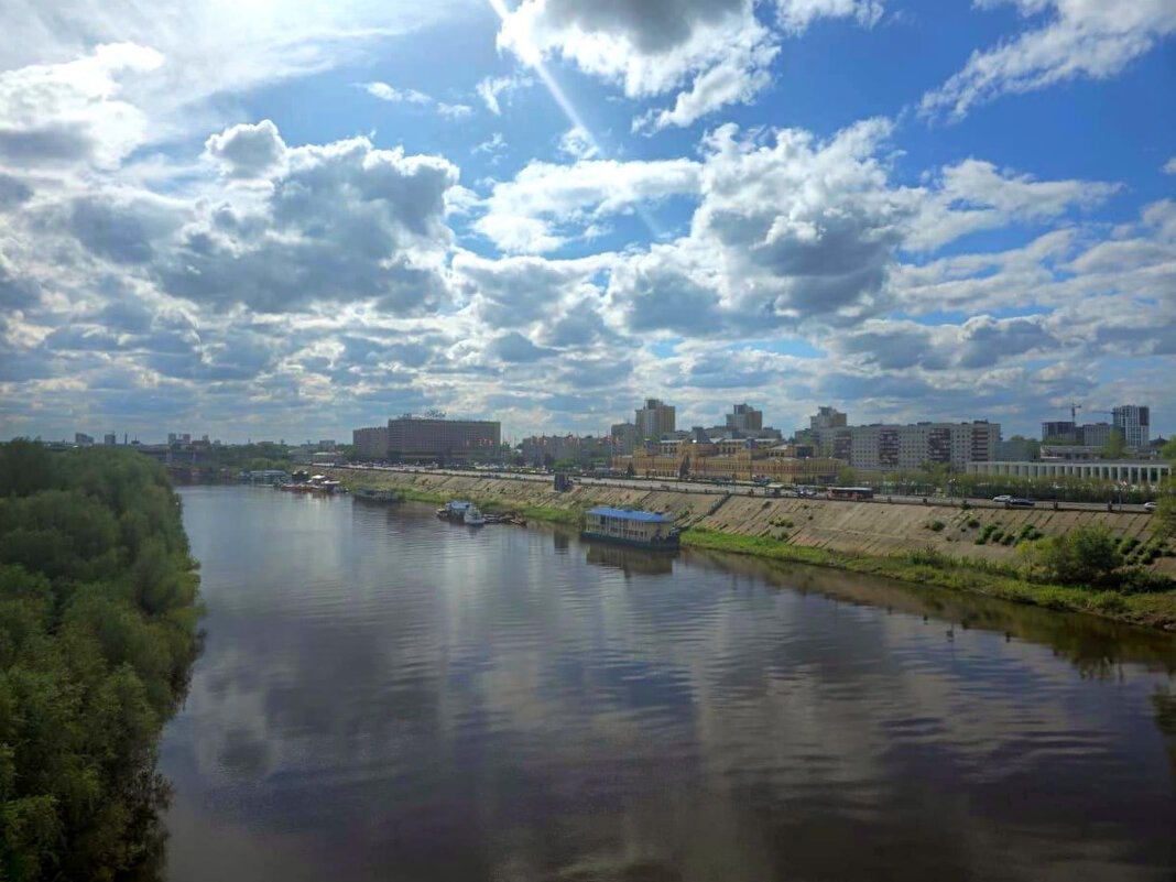 Нижний  Новгород.  Панорама города с рекой Окой. - Ольга Довженко