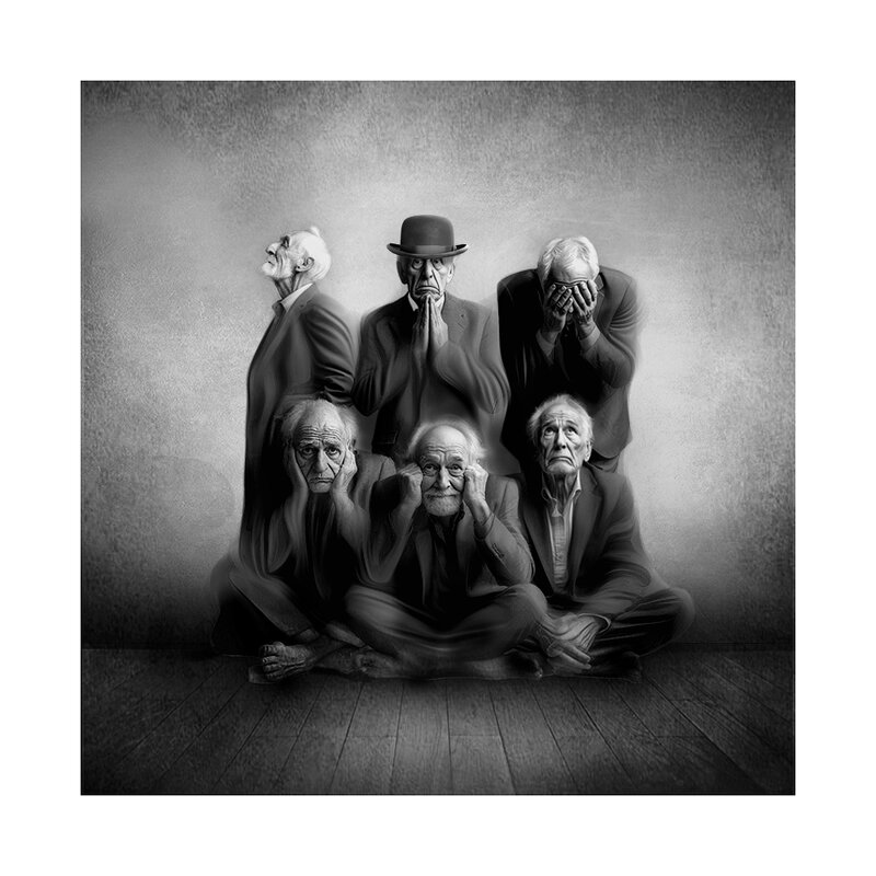 попытки вспомнить... (групповой портрет) - старик 