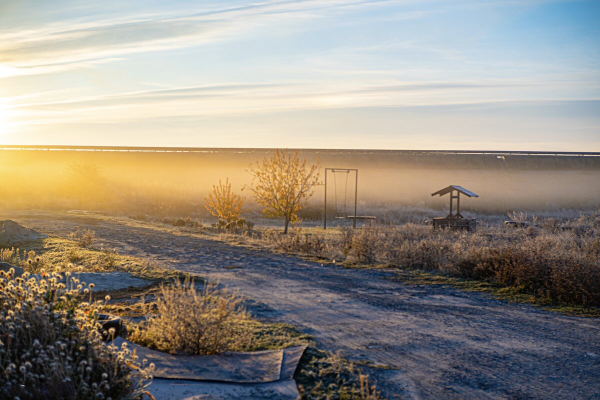Туманное утро в деревне. - Сергей Гибков Туманное утро в деревне. - Сергей Гибков