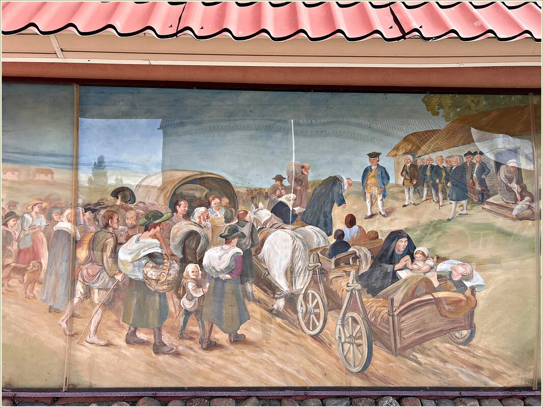 Панно "Прибытие Зальцбуржских переселенцев в Гумбинен в 1732г." - Валерия Комова Панно "Прибытие Зальцбуржских переселенцев в Гумбинен в 1732г." - Валерия Комова