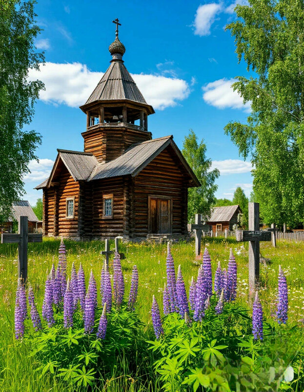 На деревенском погосте - Сергей Кочнев