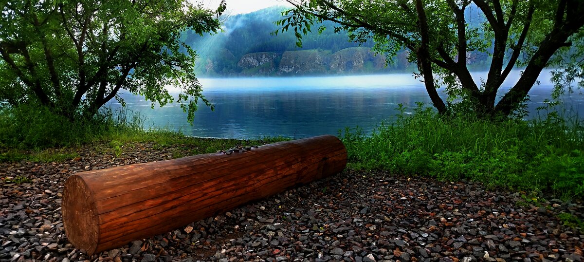 р.Енисей. п.Овсянка. утром - Алексей Ильичёв