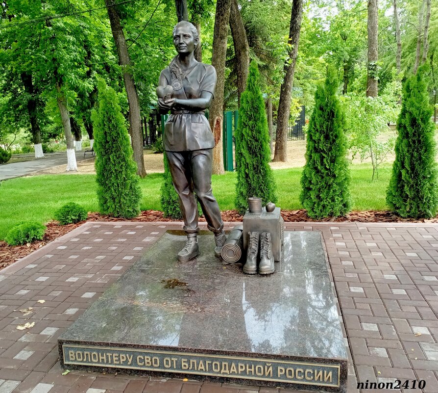 Памятник волонтёру СВО - Нина Бутко