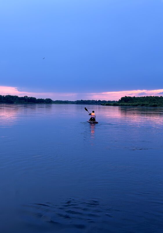 Нас не догонят...) Встречая закат на Енисее. - Любовь Иванова