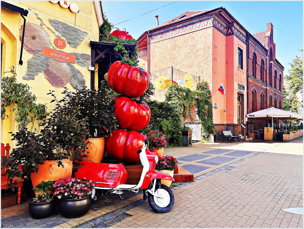 Летнее украшение магазина. - Валерия Комова