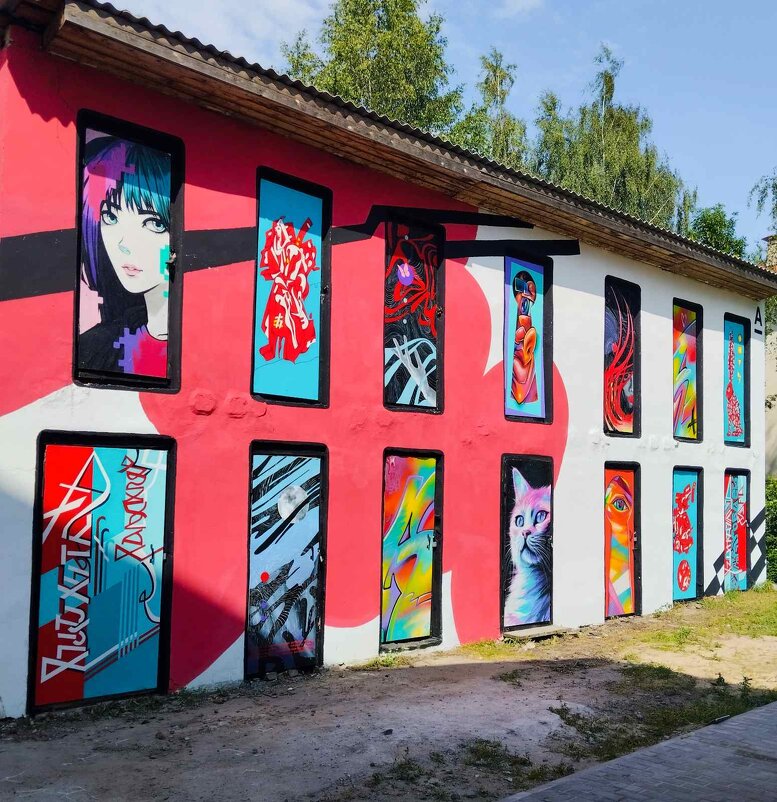 Арт-объект из старых сараев. - Галина Бобкина