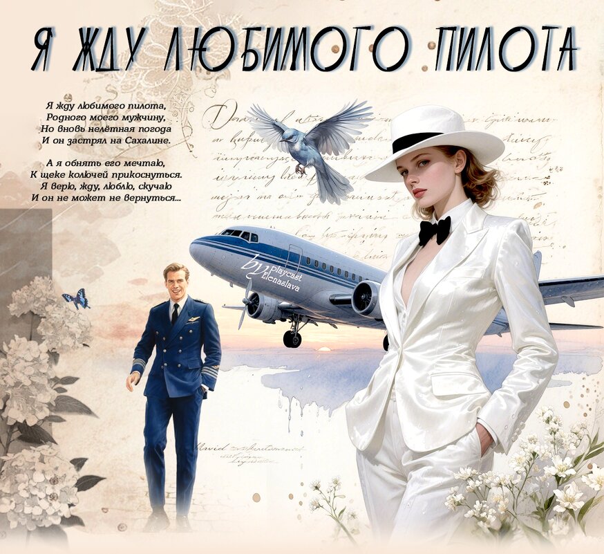 Я жду любимого пилота... - elenaslava 