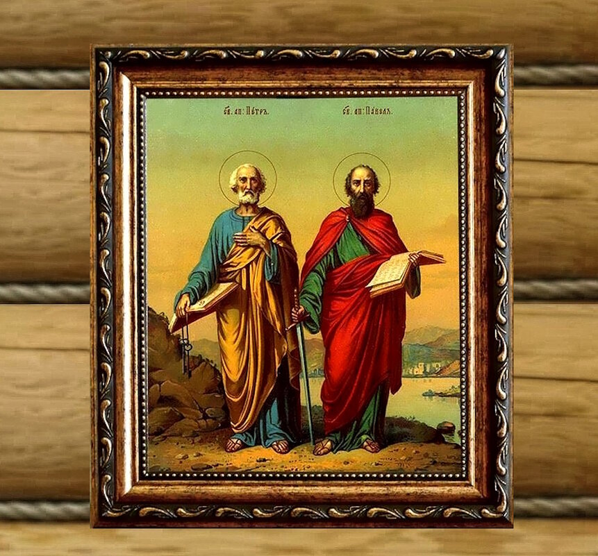 Икона апостолов  Петра и Павла - Ольга Довженко