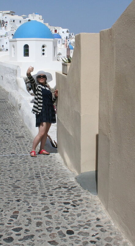 селфи в Санторини - zavitok *