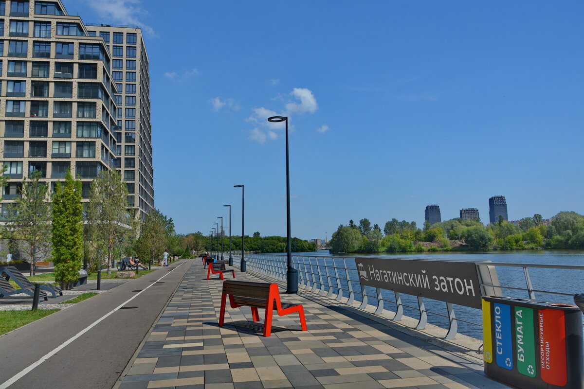 Нагатинский затон. Набережная Ривьер Парк. - Анастасия Смирнова