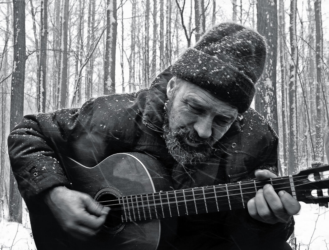 "Снег над лагерем валит..." - СЮ 