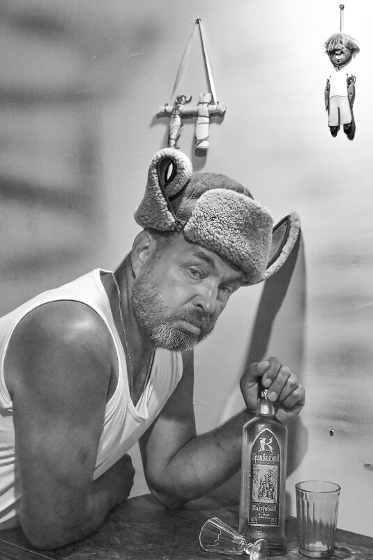 Автопортрет в образе с Крамбамбулей - Роман Пацкевич Автопортрет в образе с Крамбамбулей - Роман Пацкевич