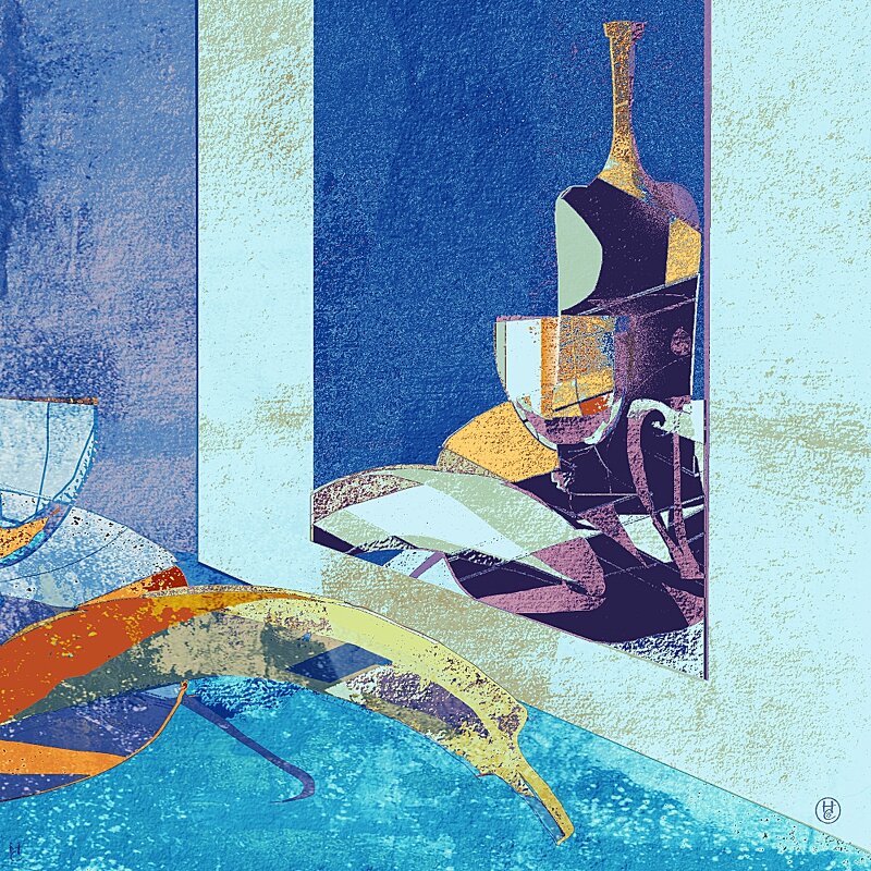 натюрморт с бананом - Николай Семёнов