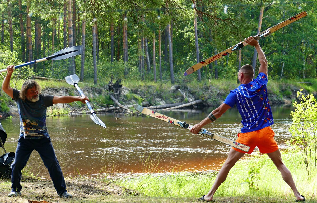 Лыжники против байдарочников - Олег 