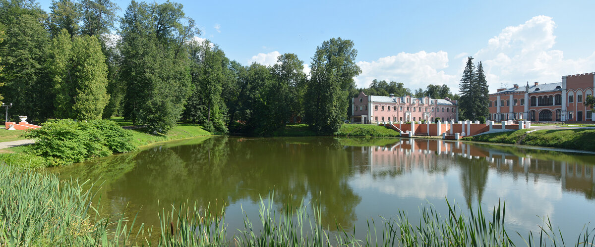 Пруд и дворец в Марфино, панорама - Александр Буянов