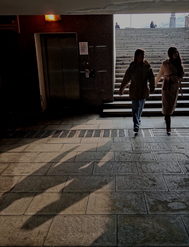 В переходе. Силуэты и тени. - Любимова Ольга В переходе. Силуэты и тени. - Любимова Ольга