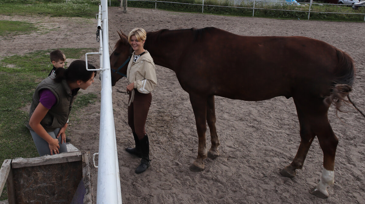 Однажды мечты сбываются и у Маши появился красавиц конь.... - Евгений 