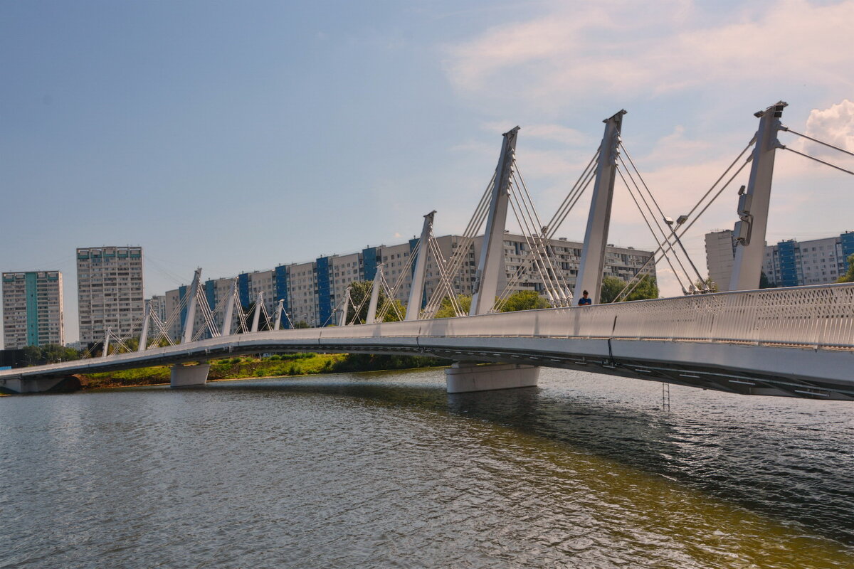 Велопешеходный мост в Нагатинском затоне - Анастасия Смирнова