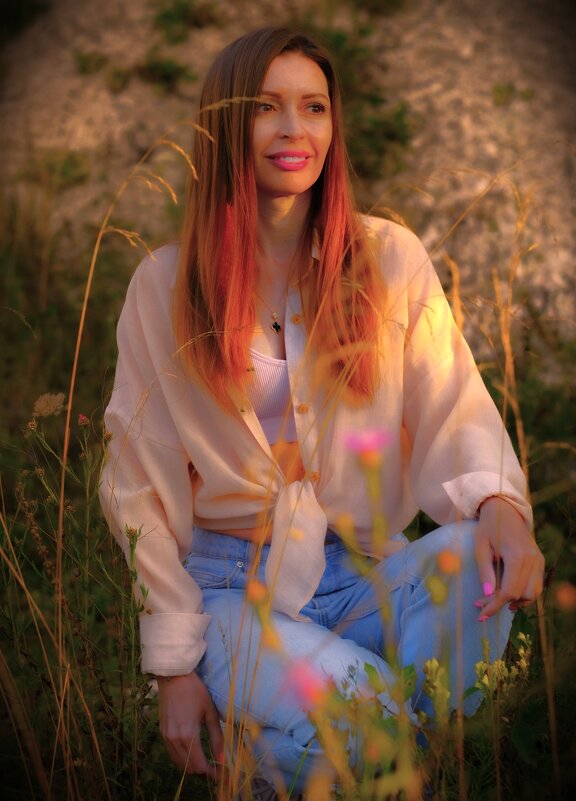 Портрет на фоне меловой горы-2 - Анатолий 