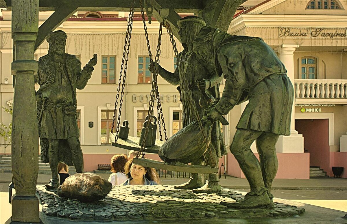 Скульптурная композиция «Городские весы» - Глeб ПЛATOB