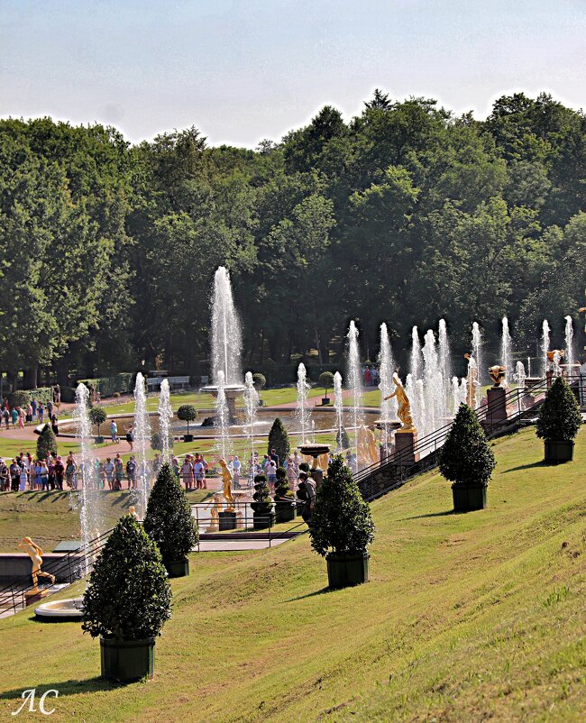 Фонтаны в саде дворца Петергоф - Любовь Сахарова Фонтаны в саде дворца Петергоф - Любовь Сахарова
