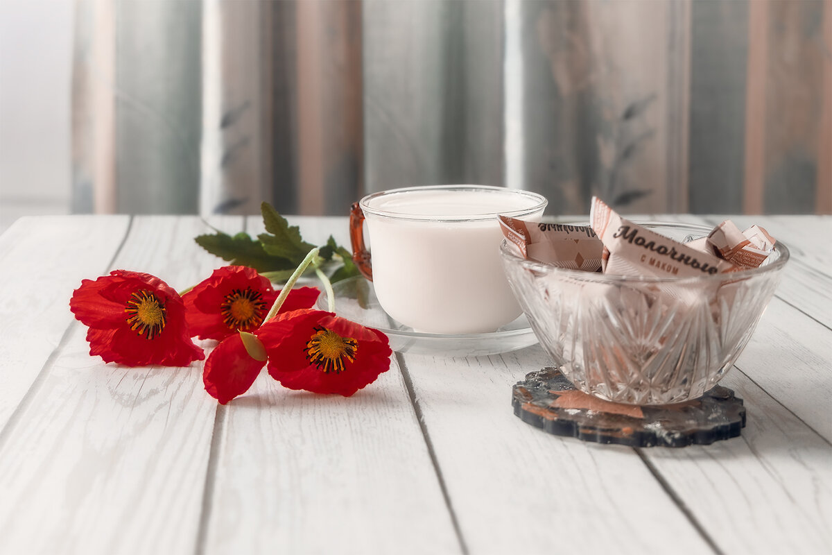 чашка с молоком - Michel 