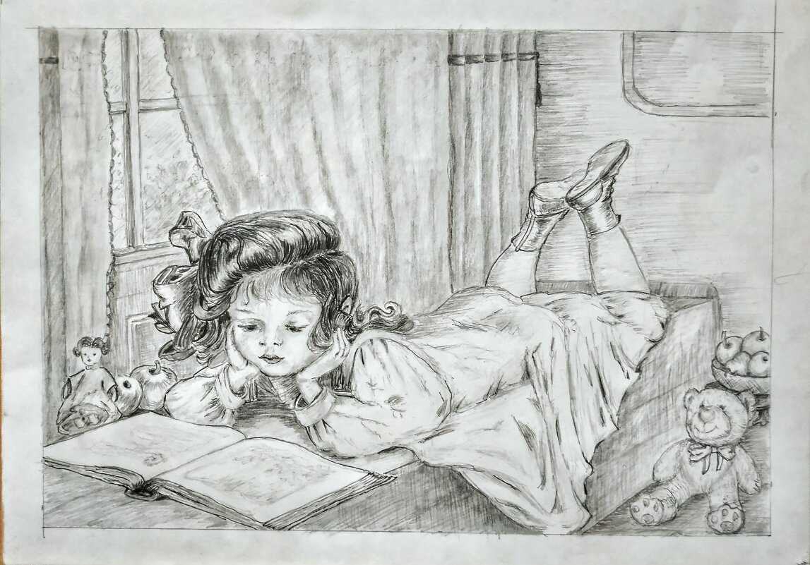 девочка с книгой - Валентина. . девочка с книгой - Валентина. .