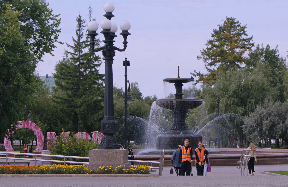 Фонтан в Омске. - сергей ермошкин