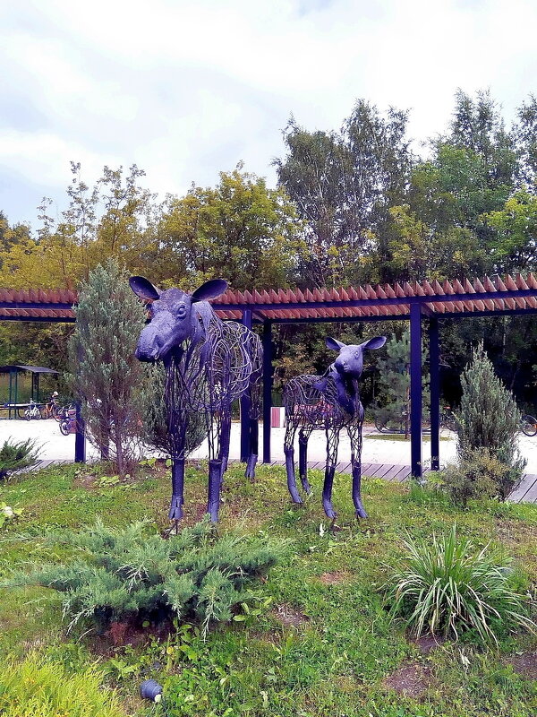 Арт- объект в парке в парке «Лосиный остров». - Ольга Довженко