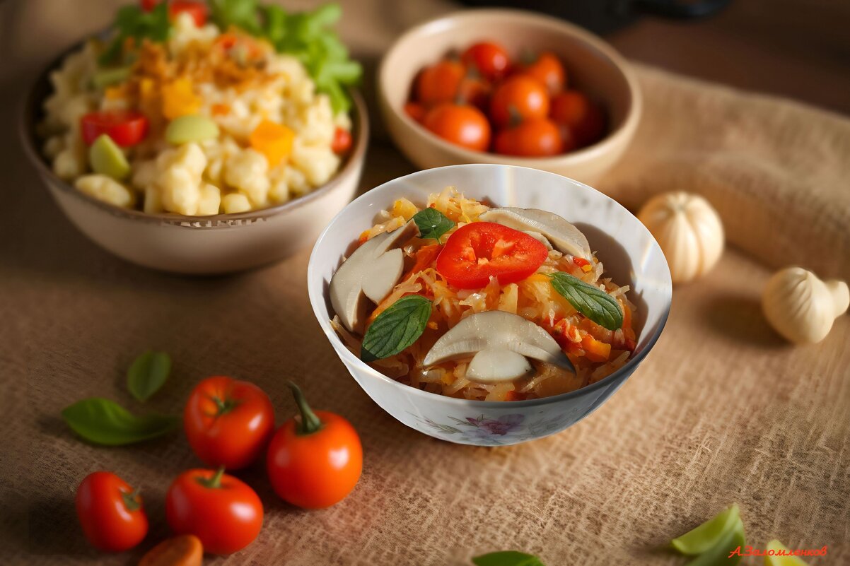 Про горячие грибные салаты.... - Андрей Заломленков