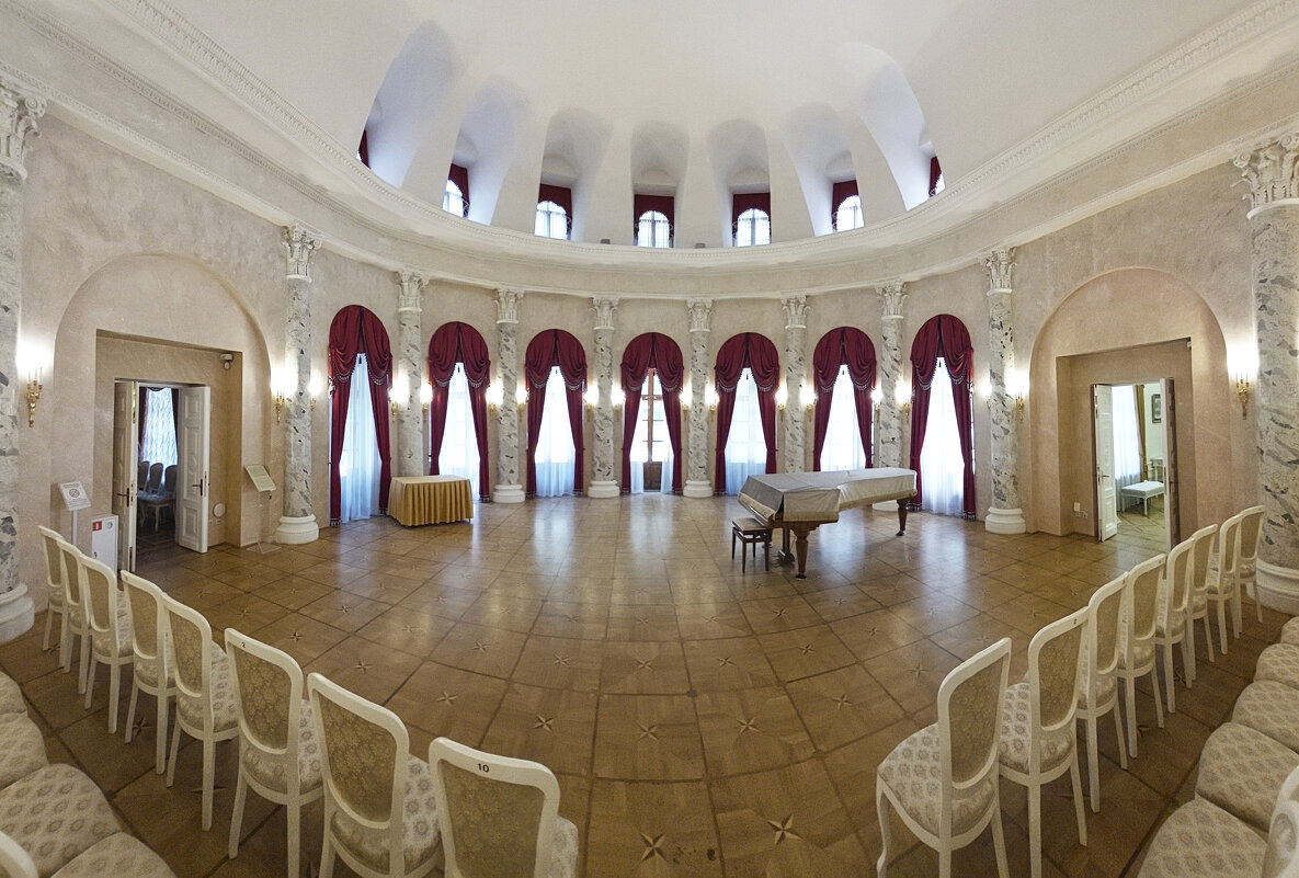 Овальный зал. Усадьба Вяземских в Остафьево - ИРЭН@ . Овальный зал. Усадьба Вяземских в Остафьево - ИРЭН@ .