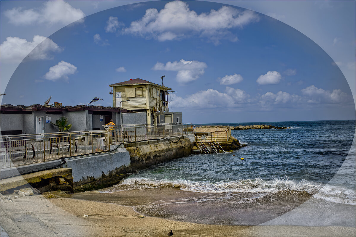 Израиль УТРО 2025г, Пляж Бат-Галим - ujgcvbif 