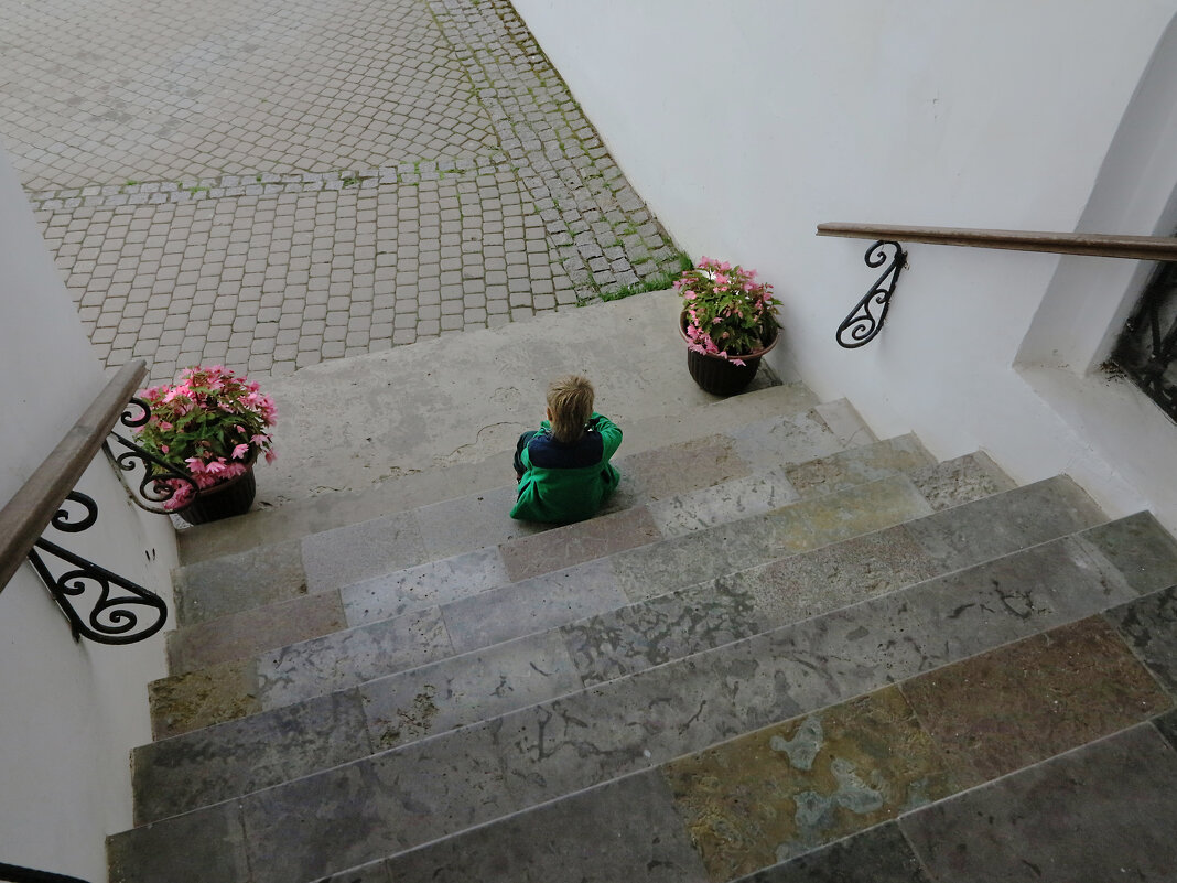 На ступенях храма. Псков - Наталья 