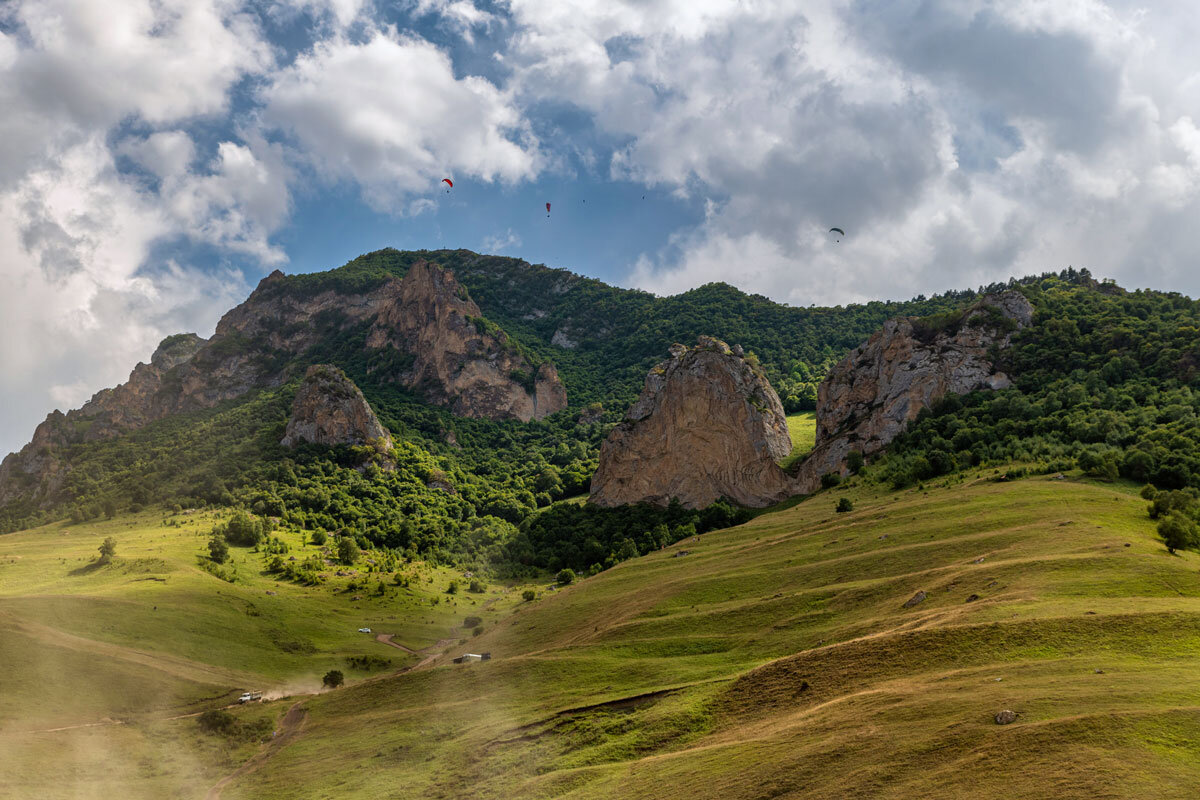 Парк Флай Чегем, парадром в Кабардино-Балкарии. - Дина Евсеева