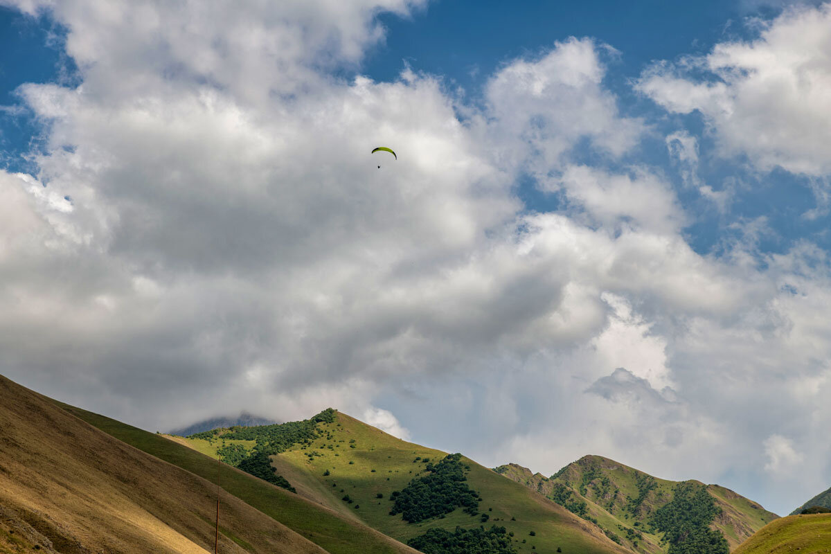 Парадром Флай Чегем в Кабардино-Балкарии. - Дина Евсеева