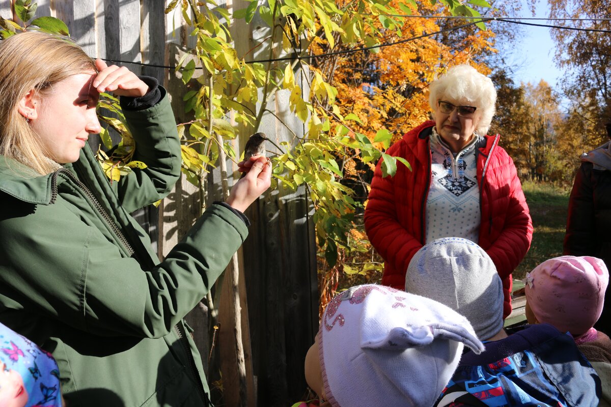 Окольцовка птиц в заповеднике - Ольга Окольцовка птиц в заповеднике - Ольга
