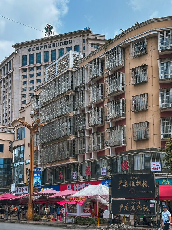 Зарешеченные окна - типичны пейзаж жилых кварталов в маленьких городах китайской провинции - Дмитрий Зарешеченные окна - типичны пейзаж жилых кварталов в маленьких городах китайской провинции - Дмитрий