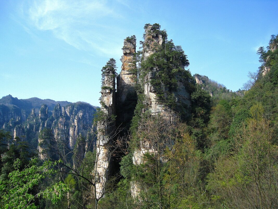 Чудесный скалистый пейзаж в парке Чжанцзяцзе (Горы Аватара). - unix (Илья Утропов)