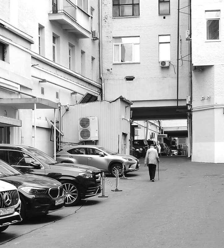 Случайный кадр. Черно-белая фотография - Любимова Ольга 