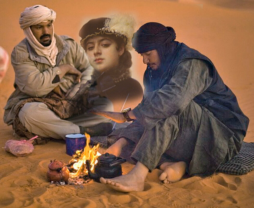 Оммаж ,, Миражи пустыни " с картиной художника Крамского. - Владимир Безгрешнов