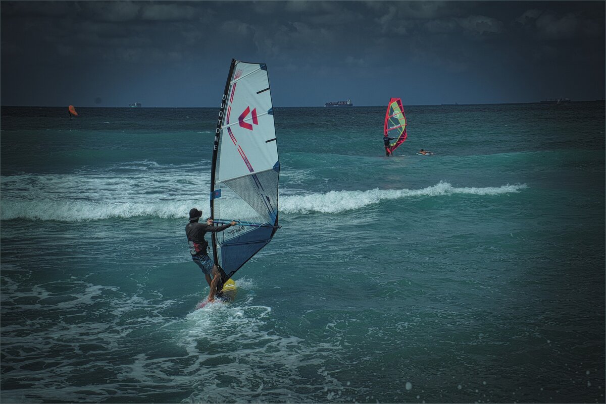 Израиль УТРО 2025г, Пляж Бат-Галим - ujgcvbif 