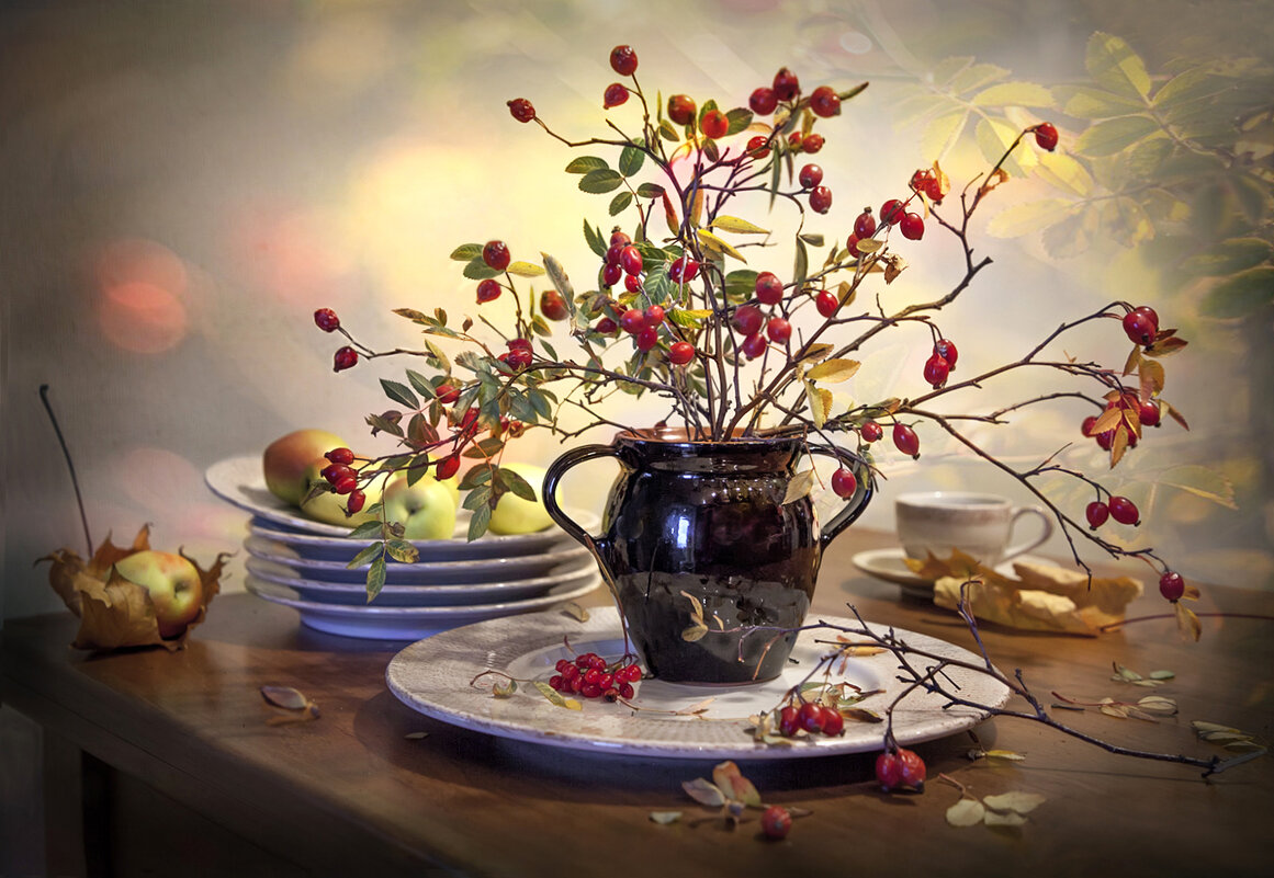 С веткой шиповника - Bosanat 