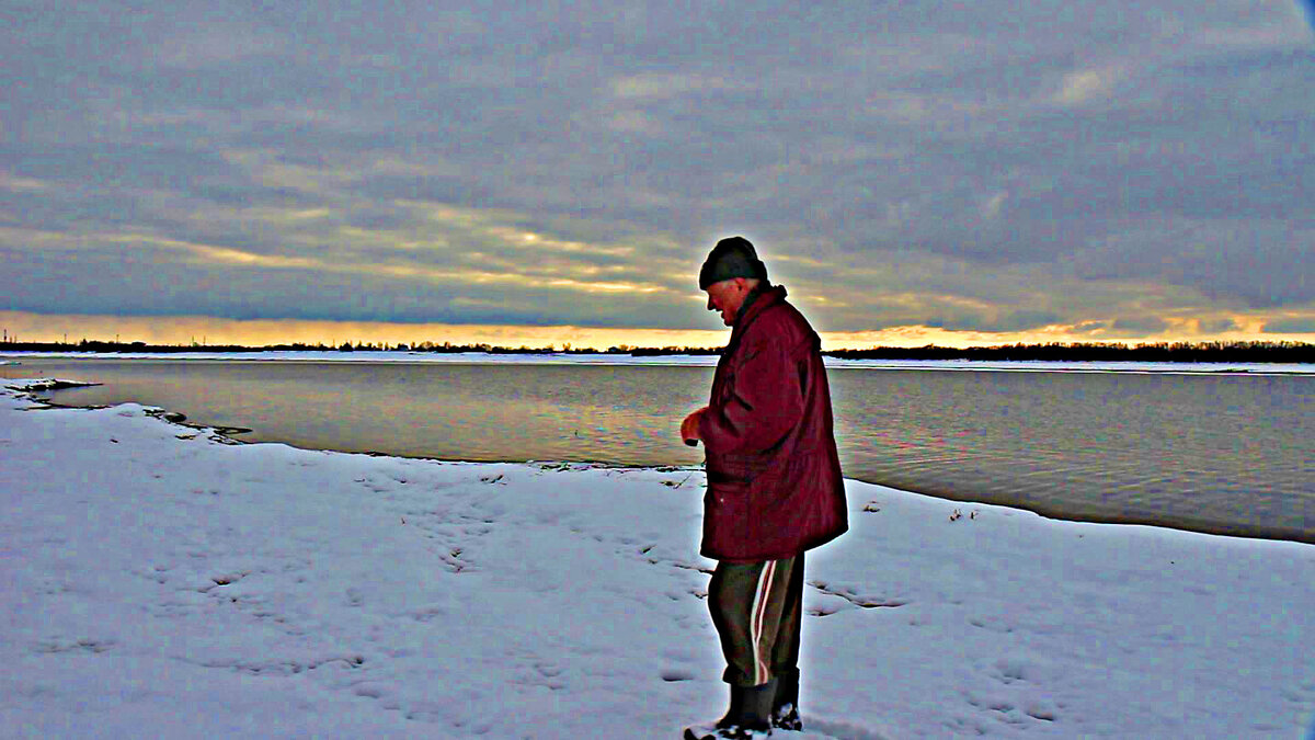 Октябрь..Первозимье на Юганской Оби. - Владимир 